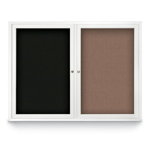 Corkboard, Black/Bronze, 60" X36"